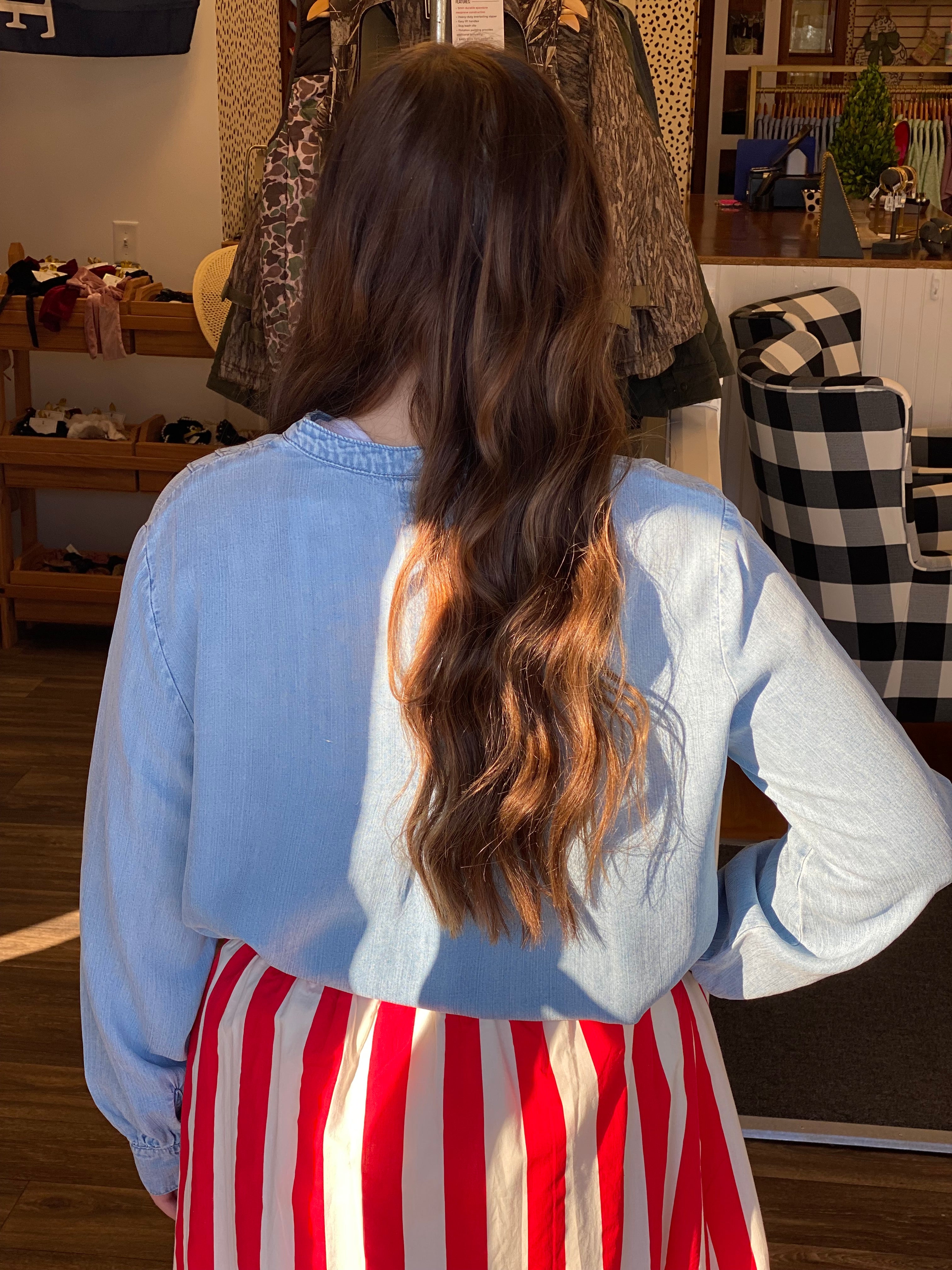 Perfect Chambray Top