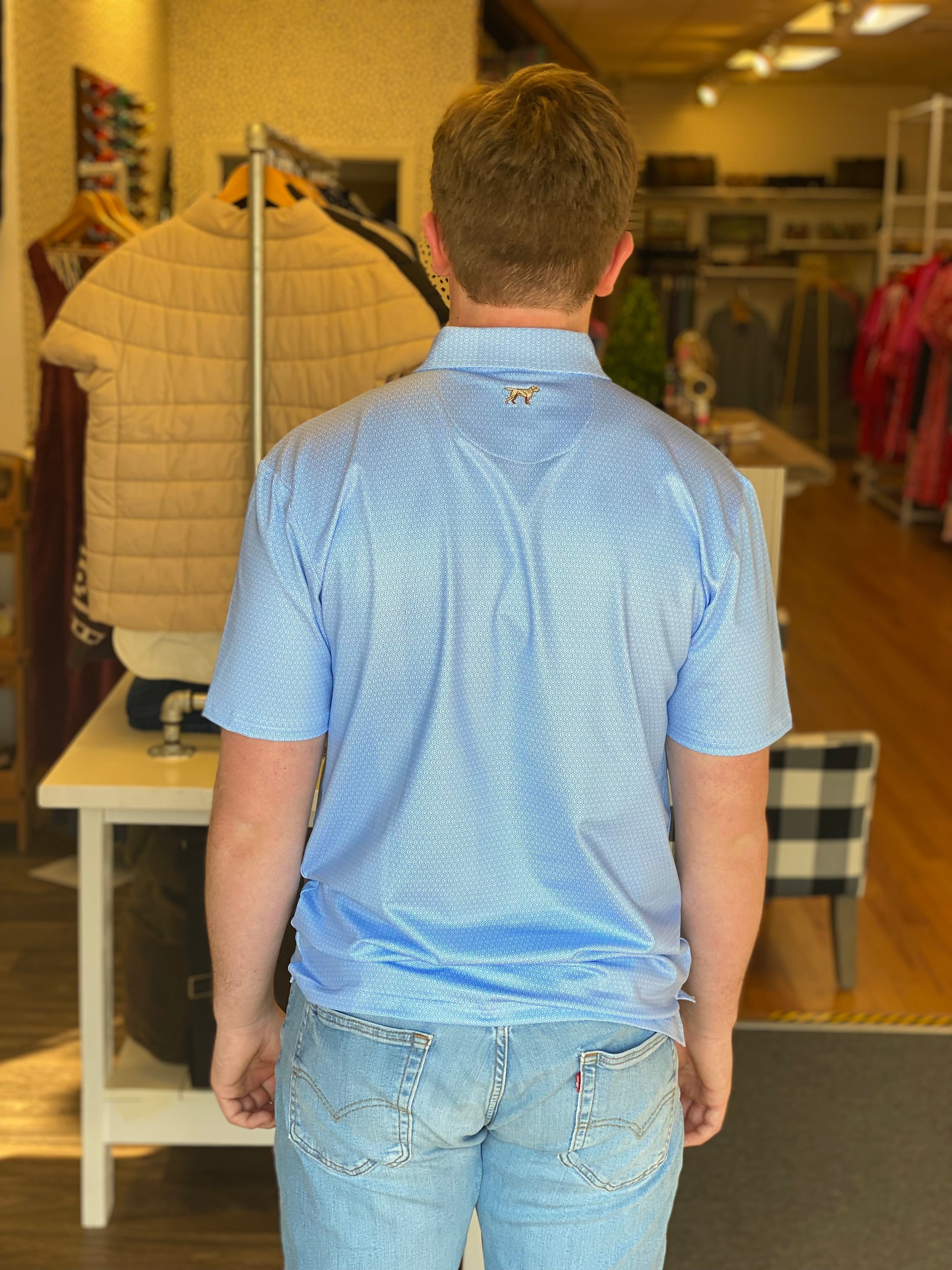 Fieldstone Diamond Polo - Blue