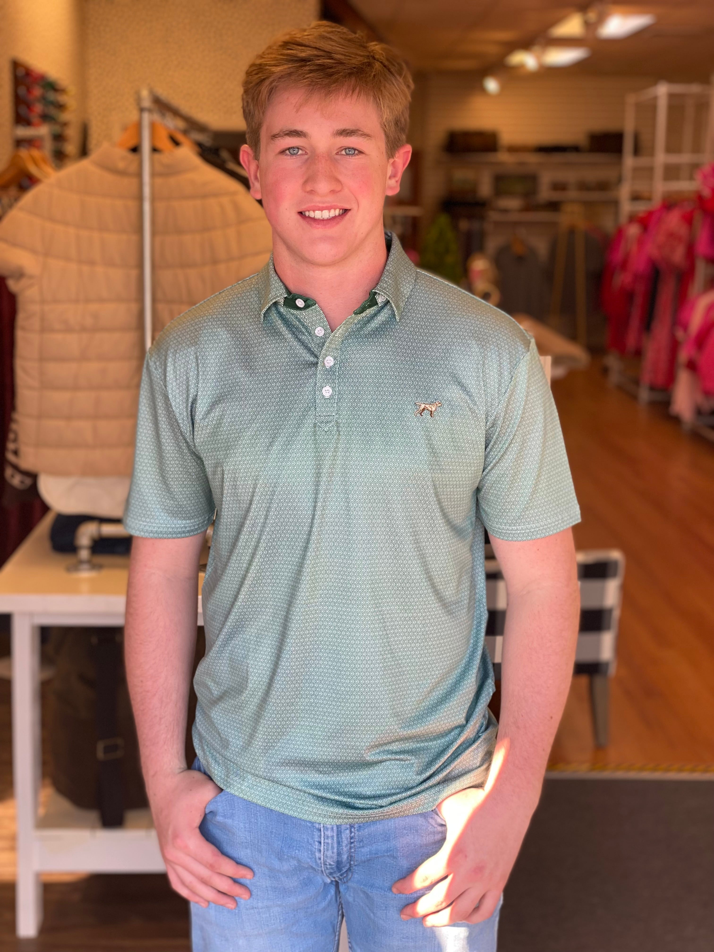 Fieldstone Diamond Polo - Green