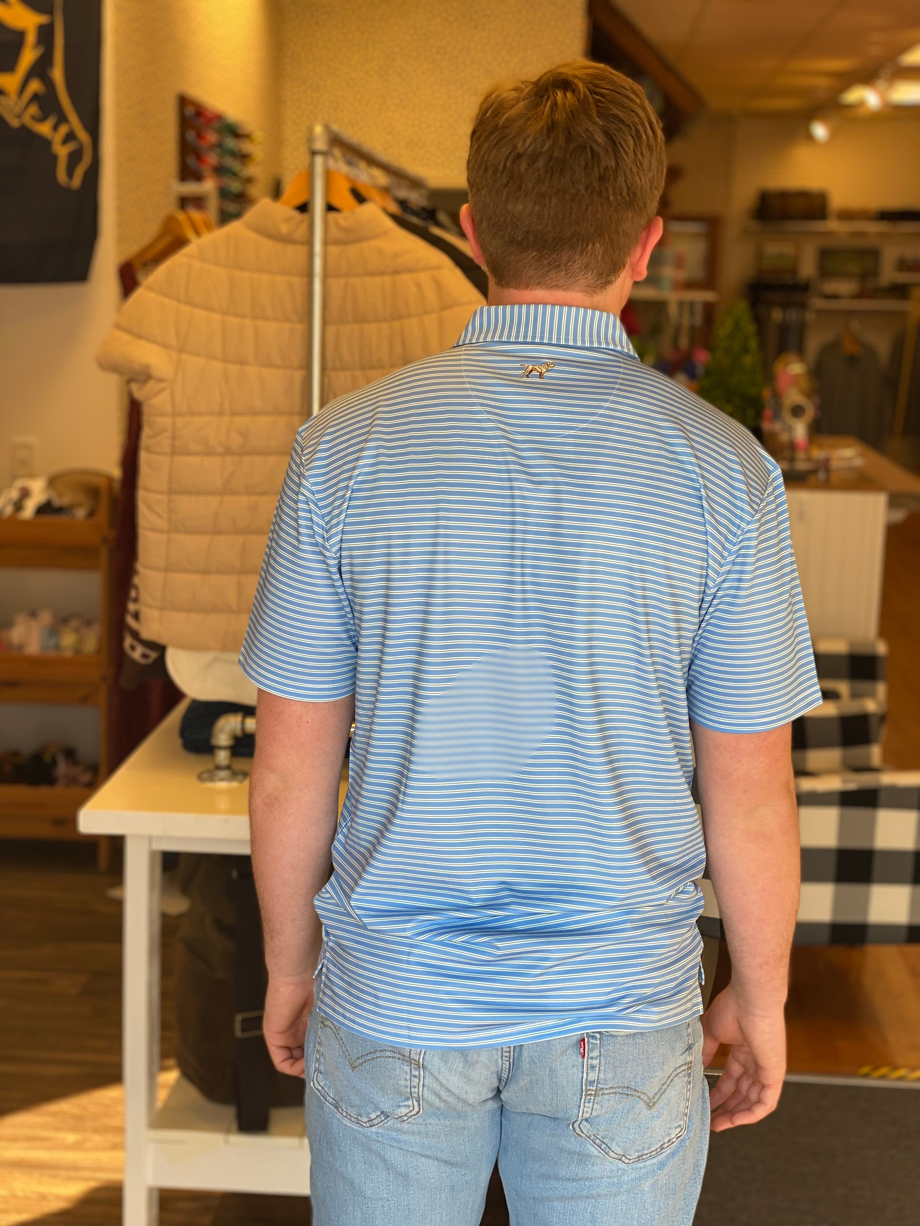 Fieldstone Carlisle Polo - Blue/Green