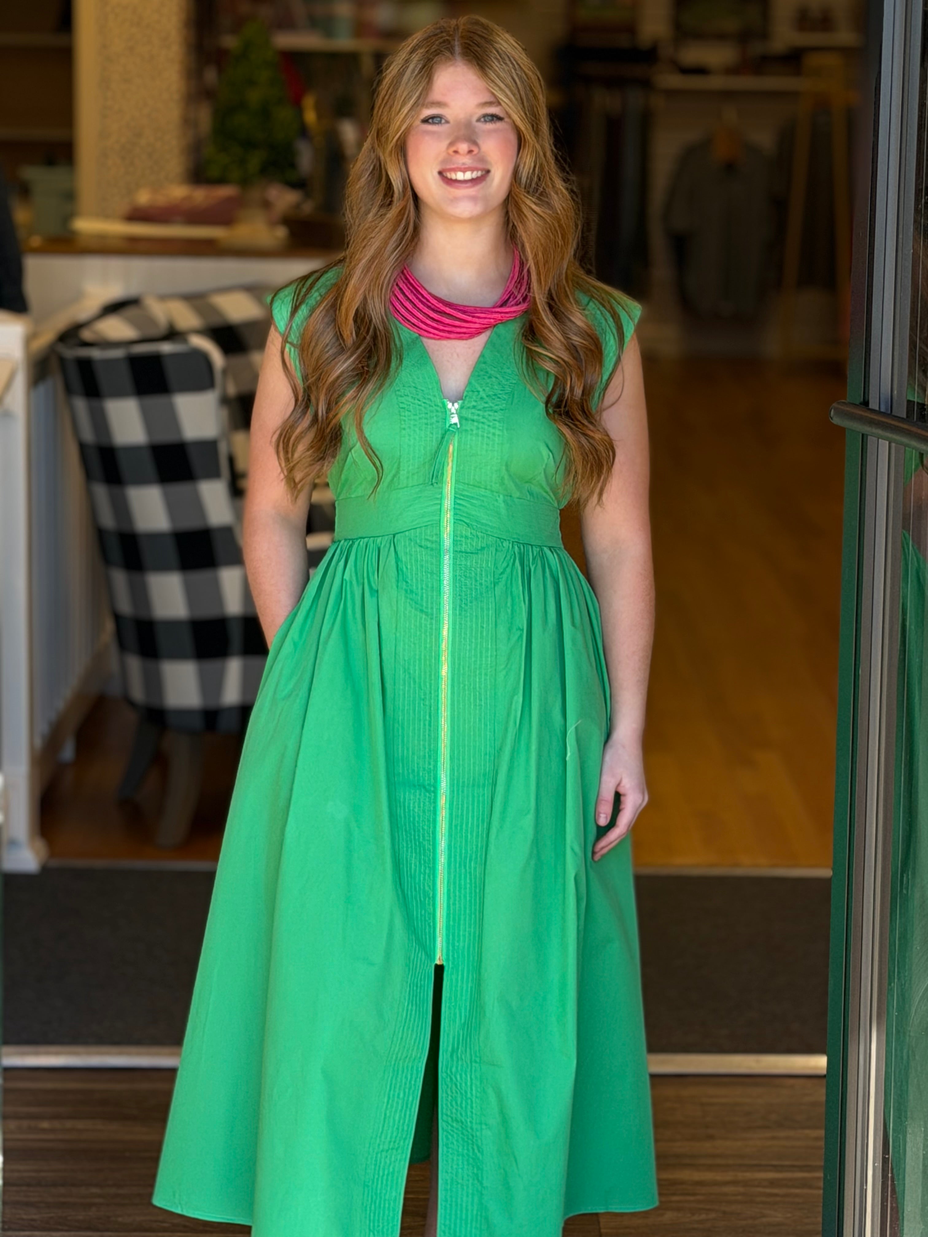 Hole In One Dress - Green