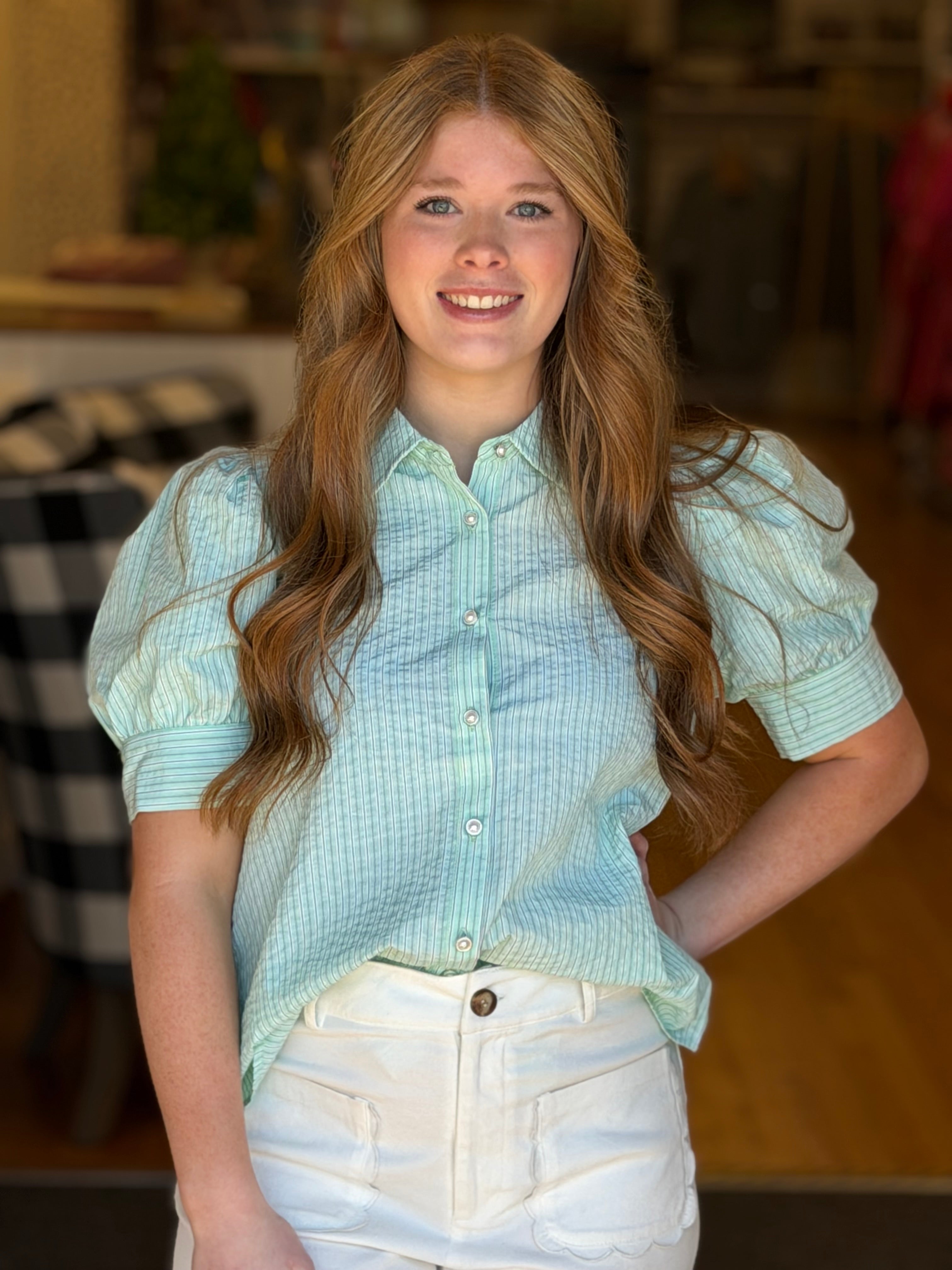 Sounds of Spring Top - Mint