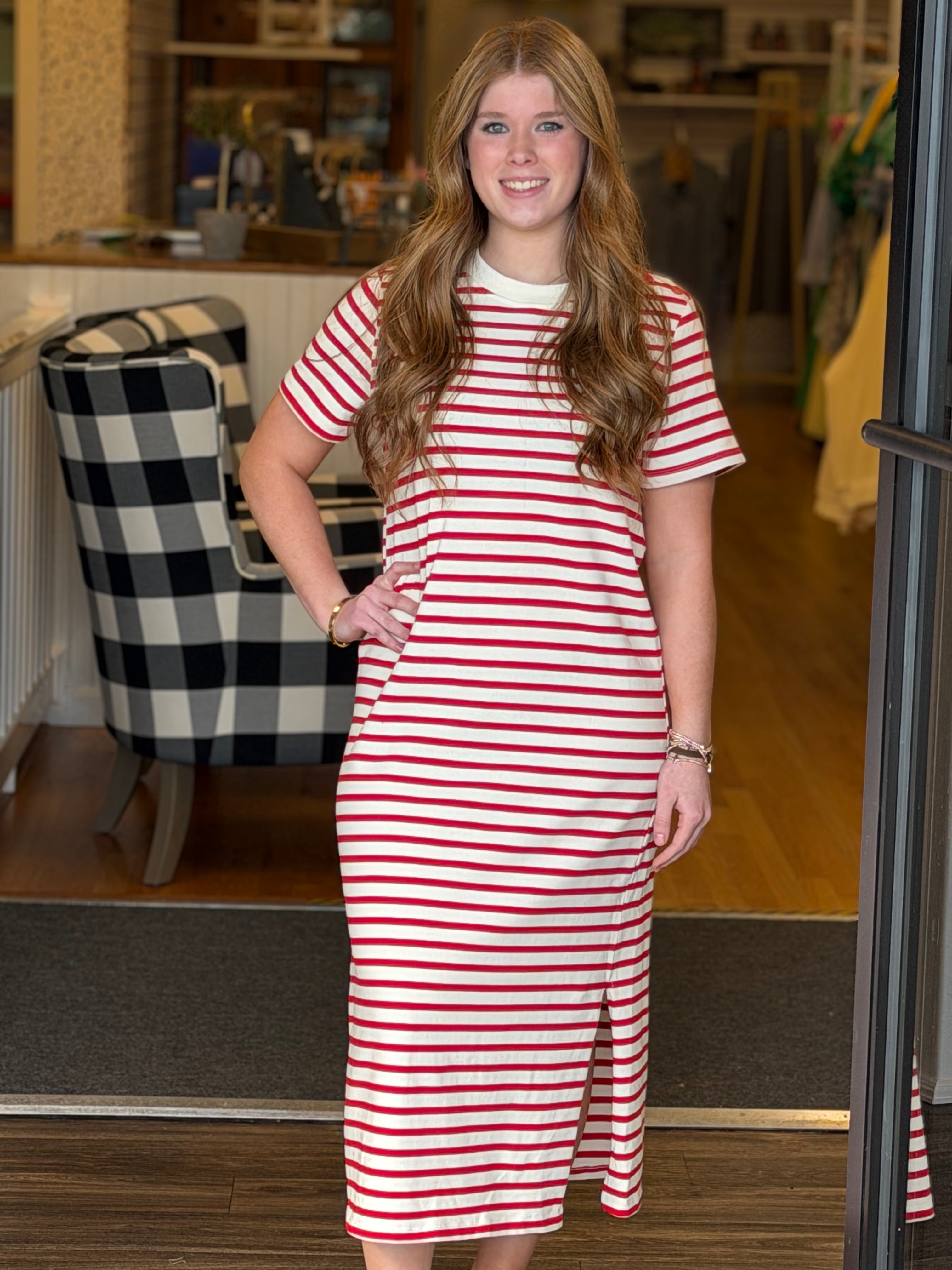 The Amy Dress - Red