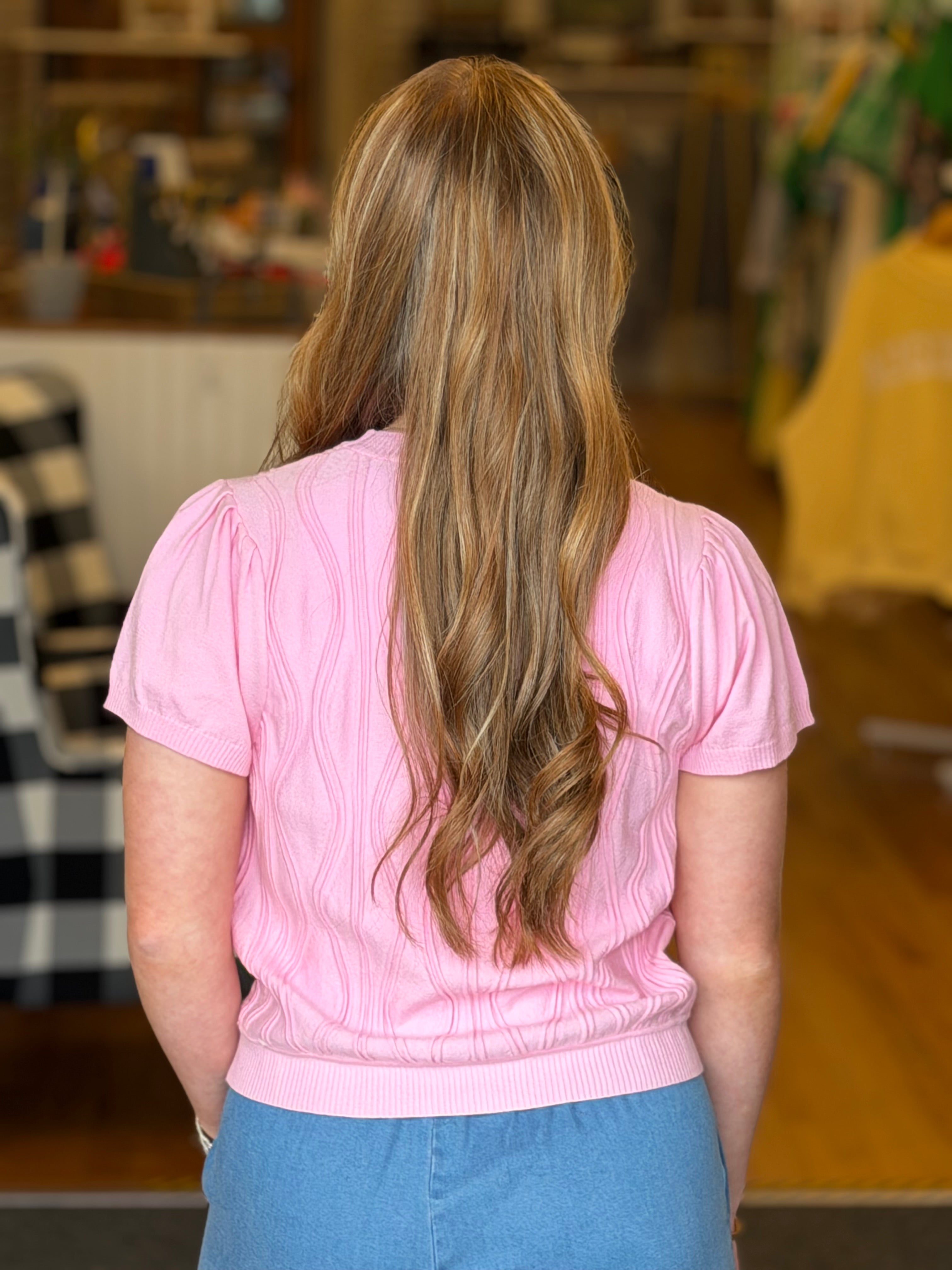 A Date For Brunch Top - Pink