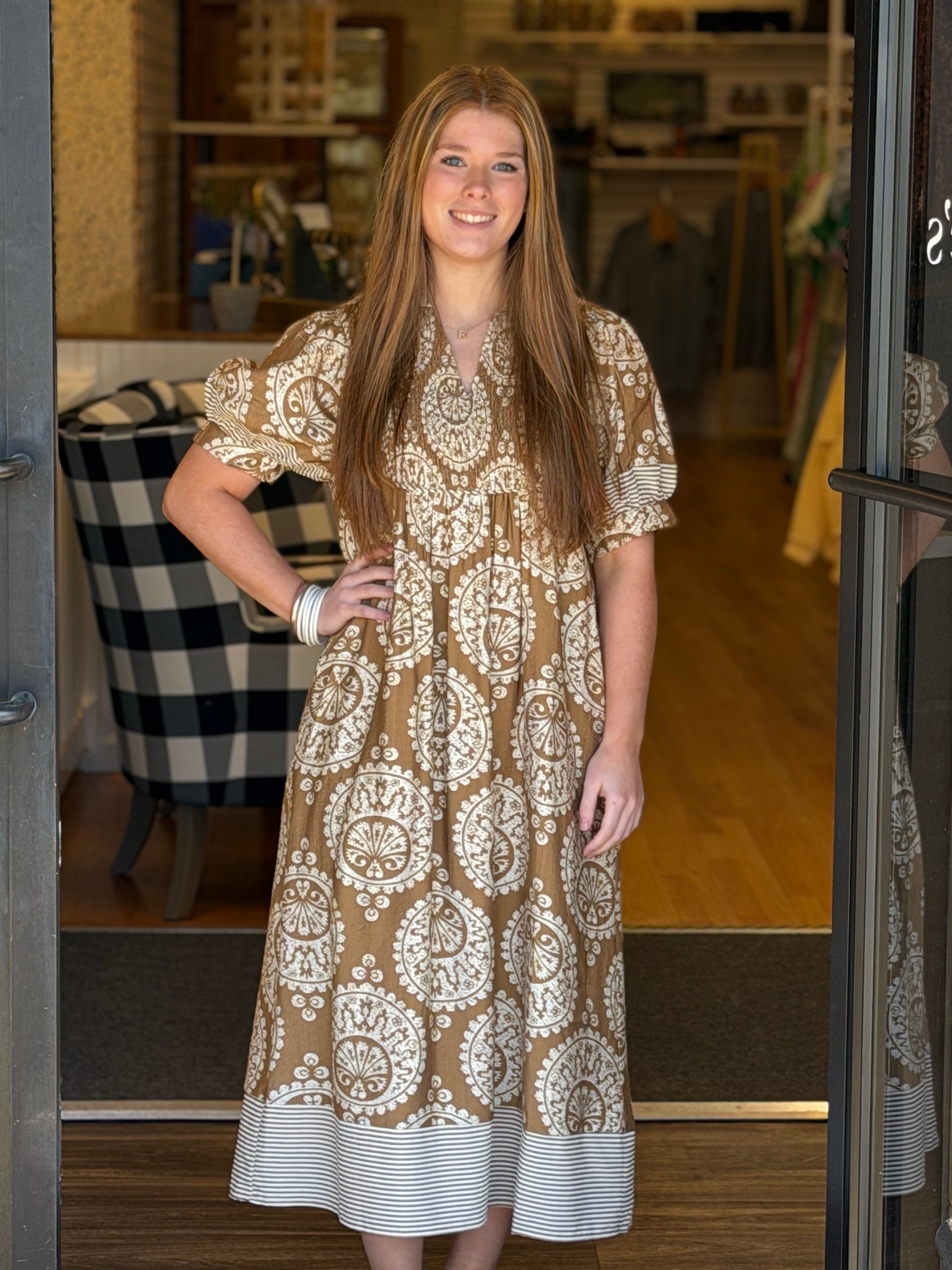 The April Dress - Brown