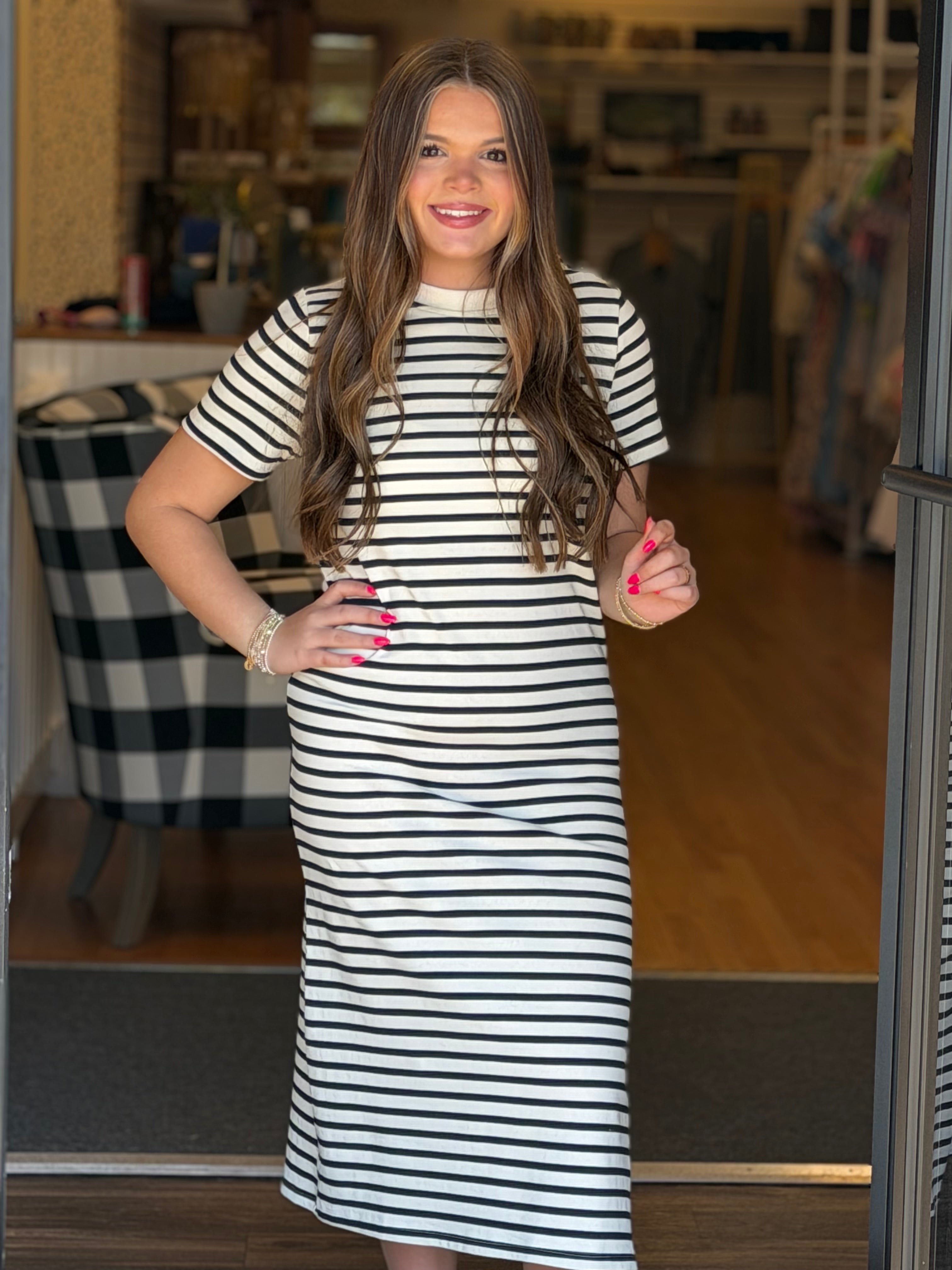The Amy Dress - Navy