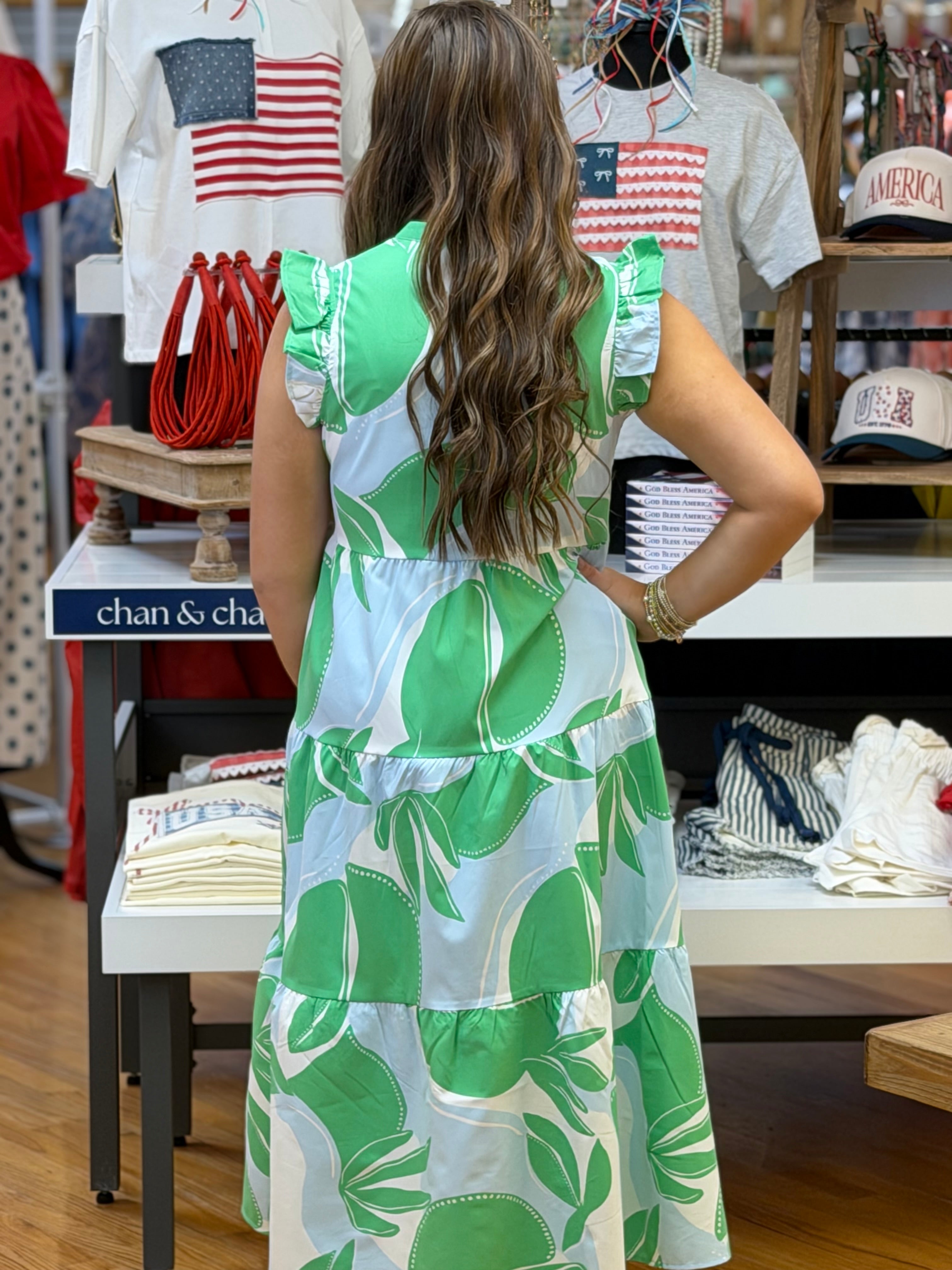 Mary Square Kari Dress - In The Shade Light Blue
