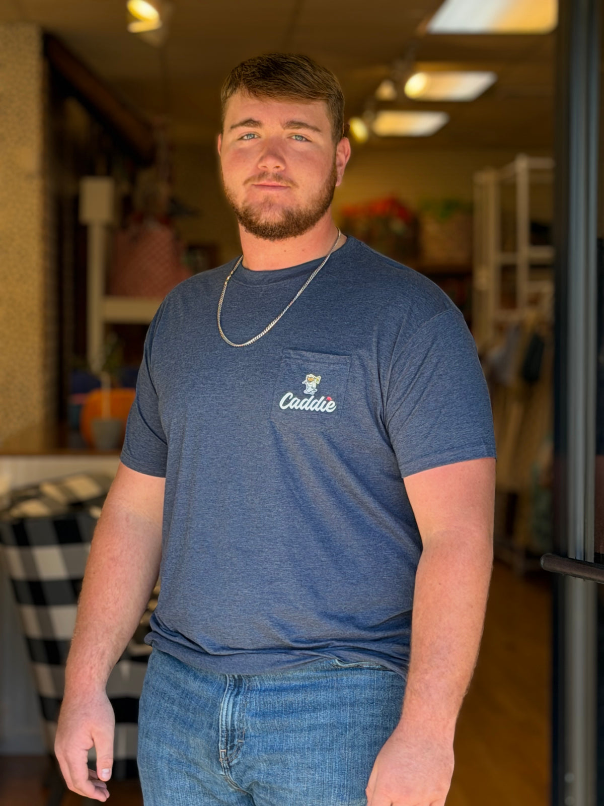 Caddie Blueprint Tee - Anchor Slate