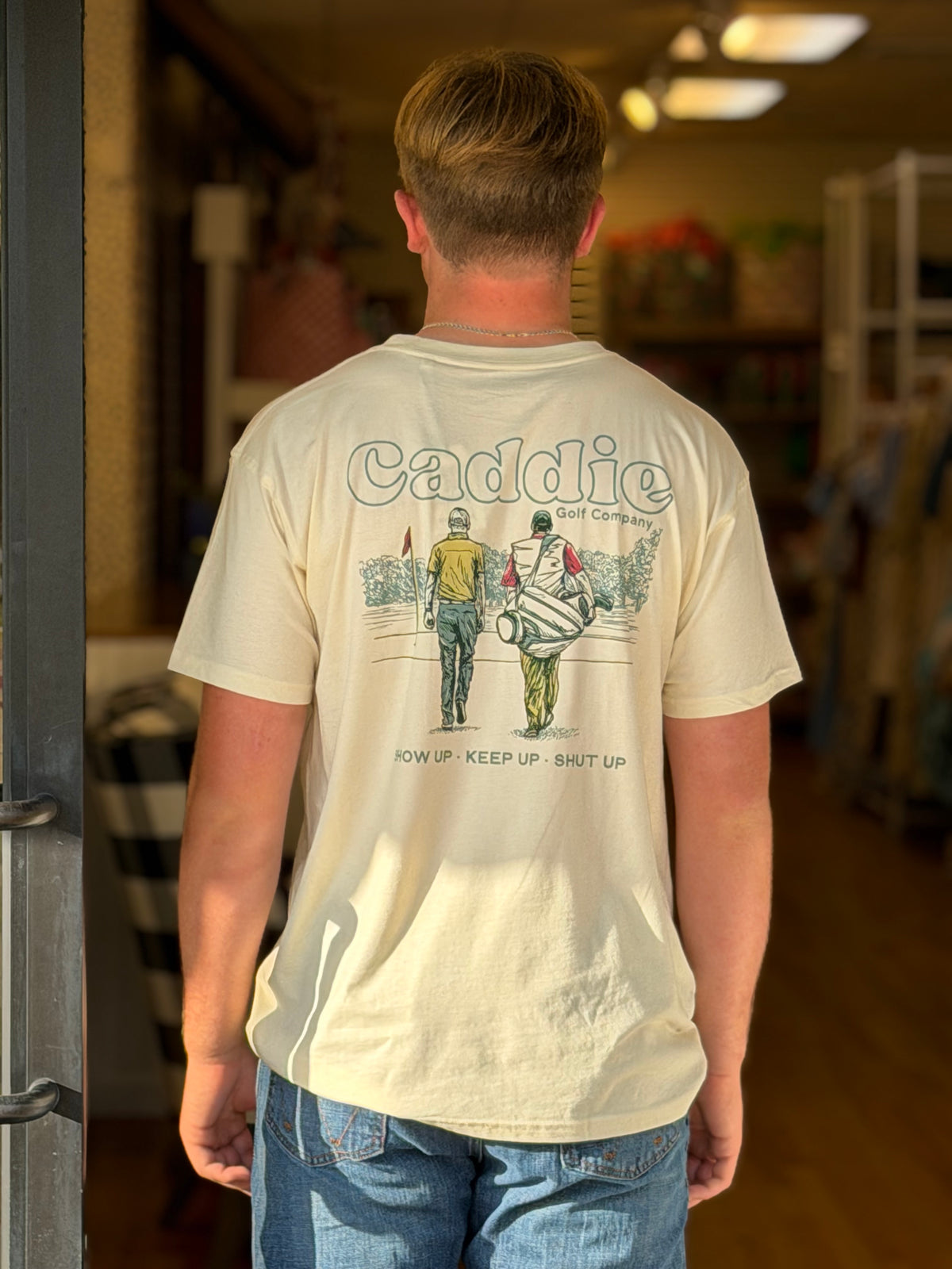 Caddie Fairway Walk Tee - Ivory