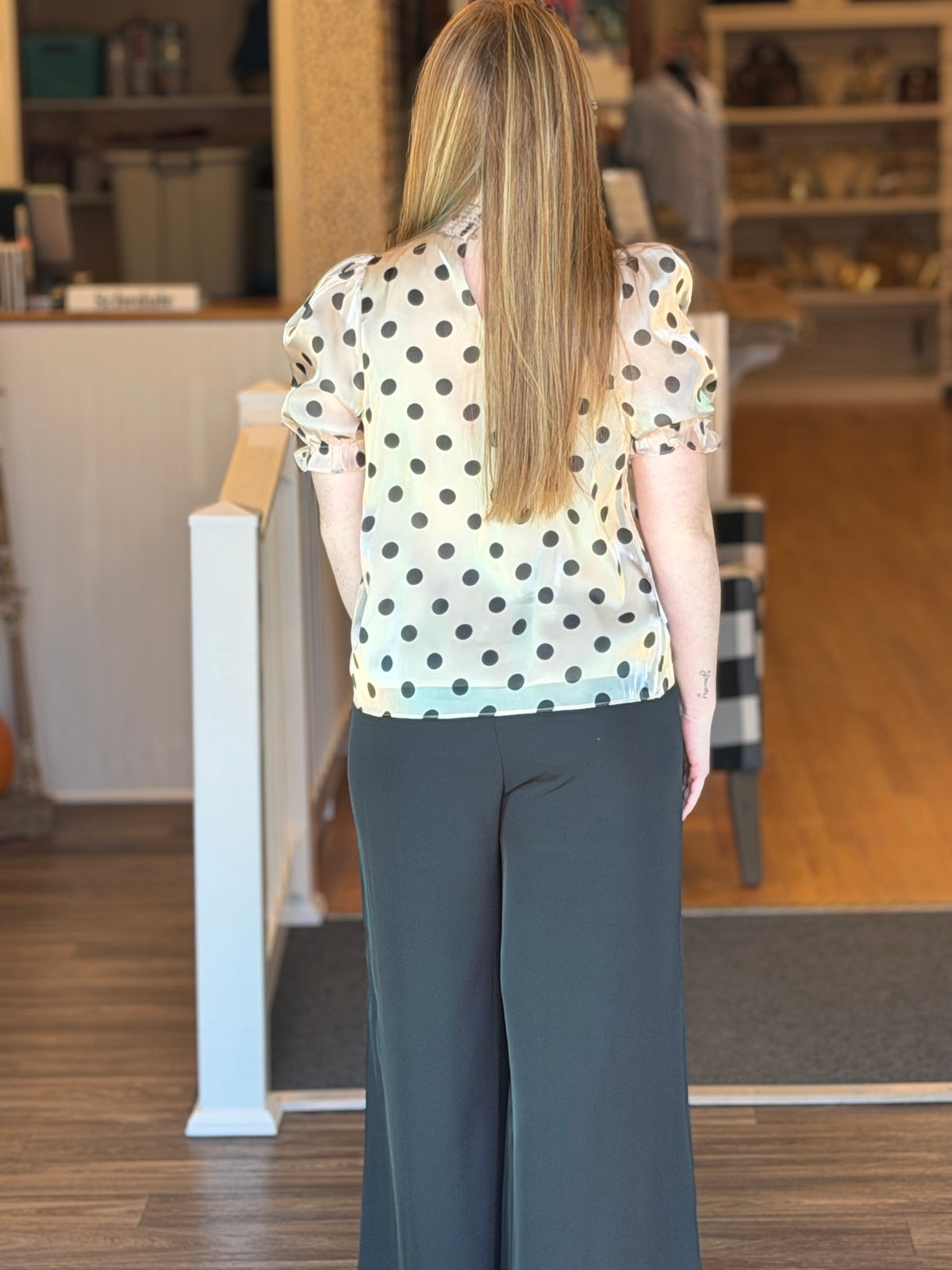 Wide Leg Black Dress Pants