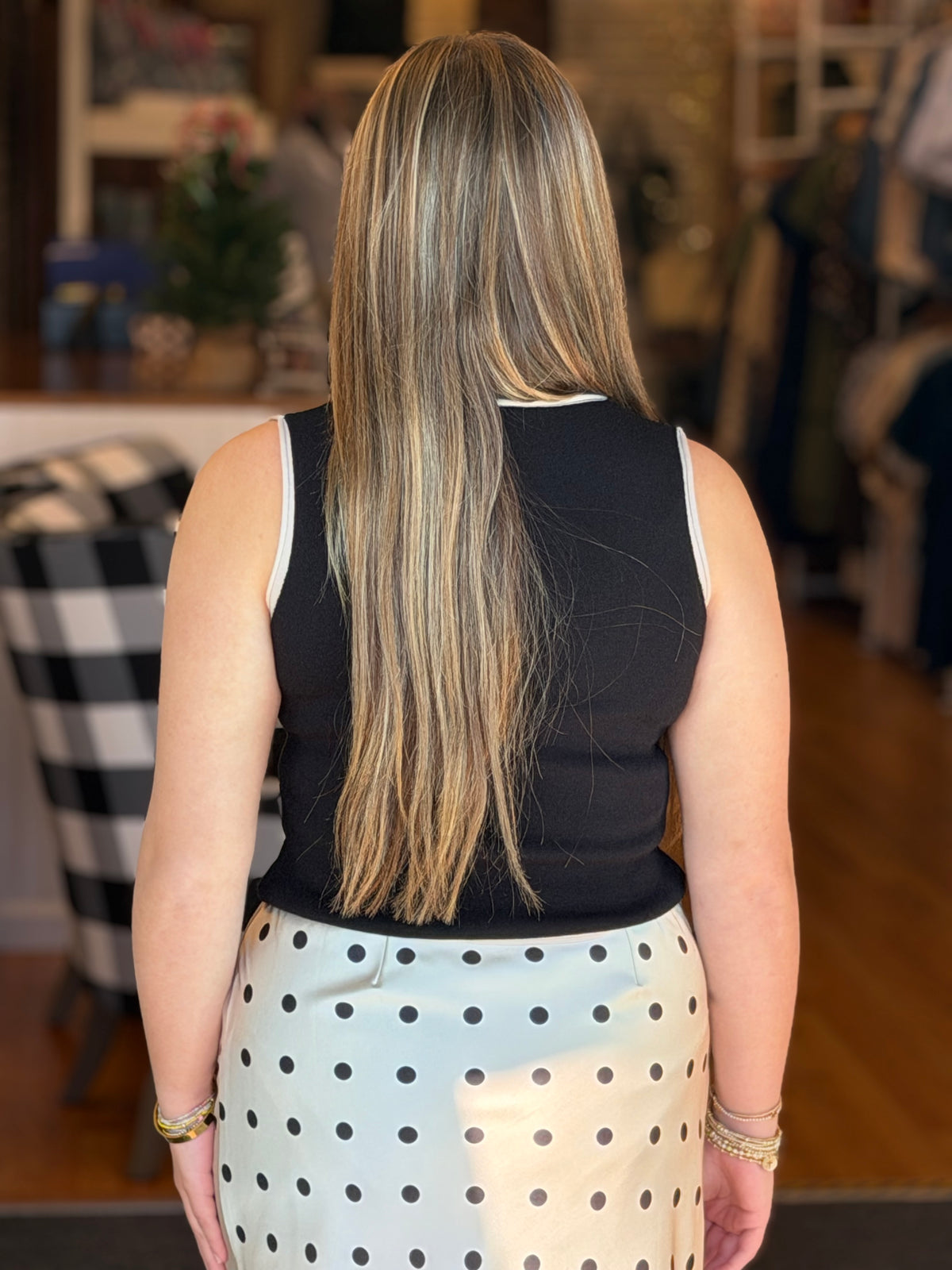 Coffee Run Top - Black