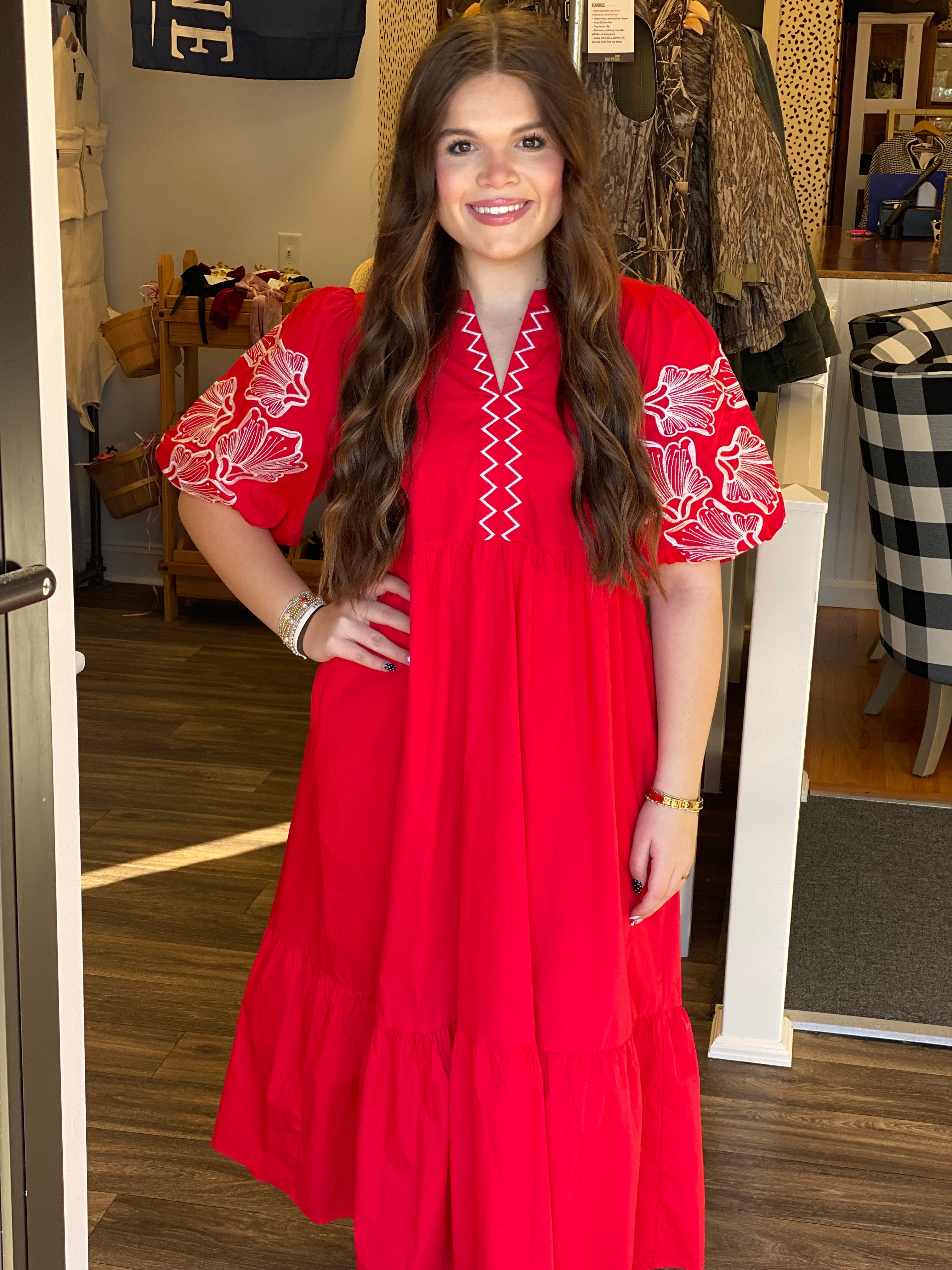 The Jessica Dress - Red