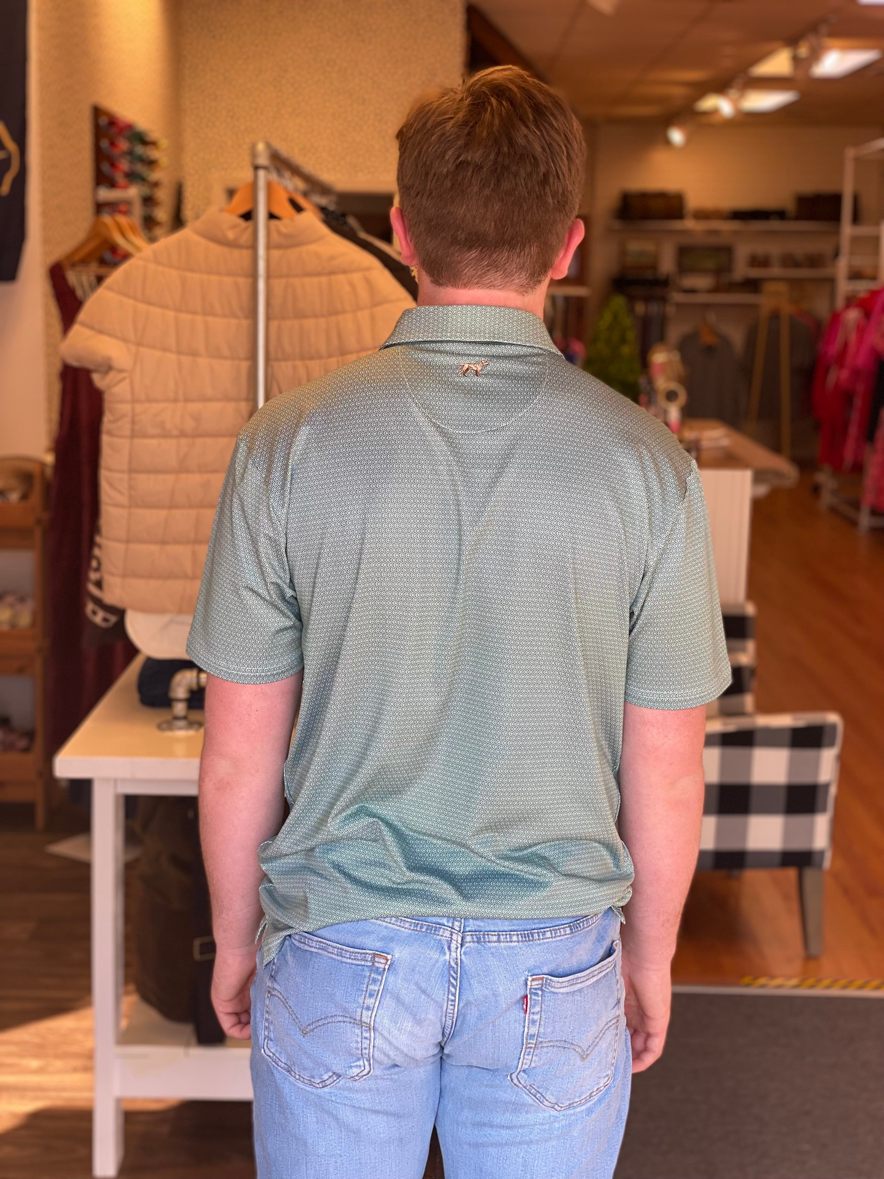 Fieldstone Diamond Polo - Green
