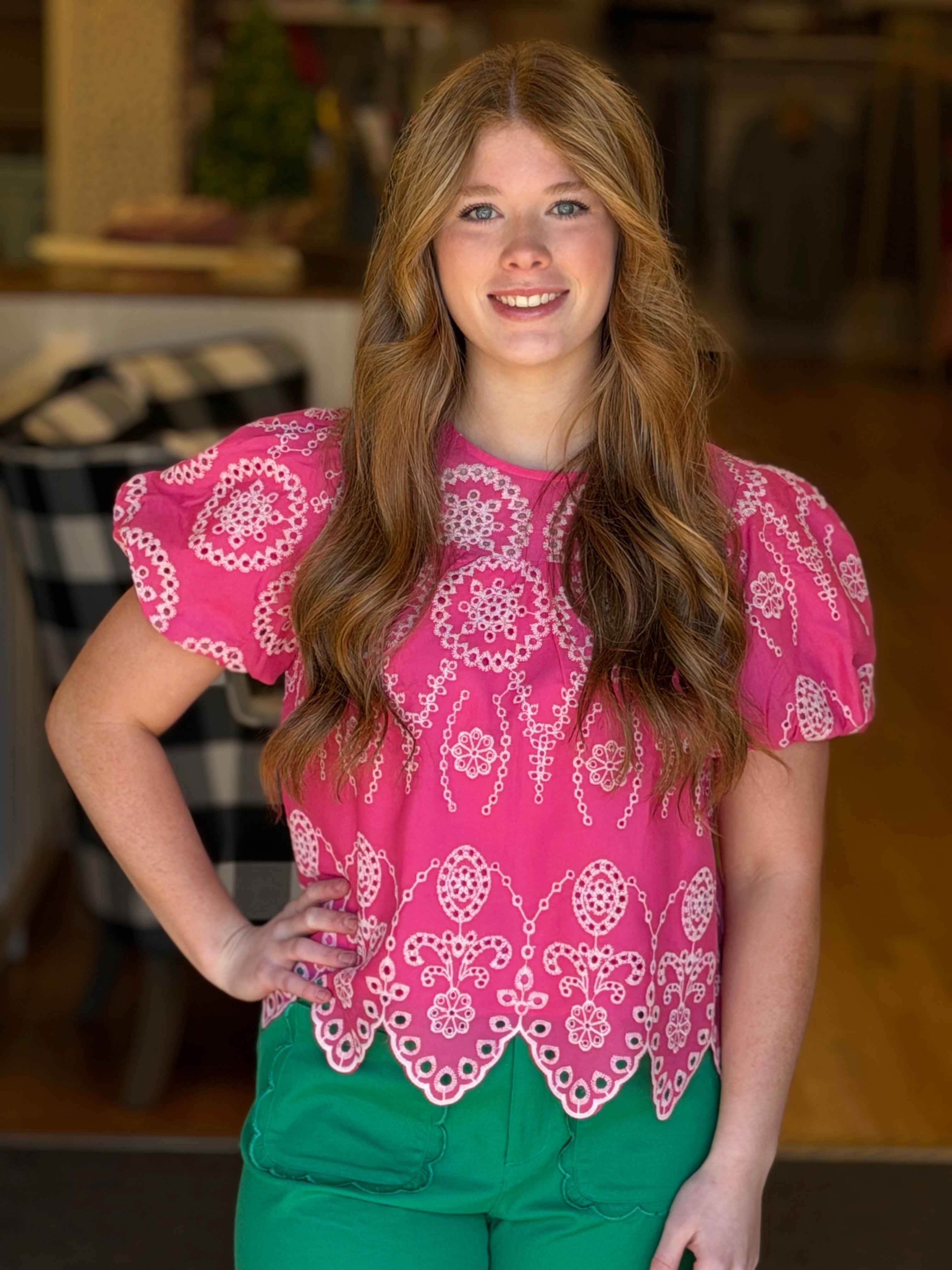 Sweet Springtime Top - Pink
