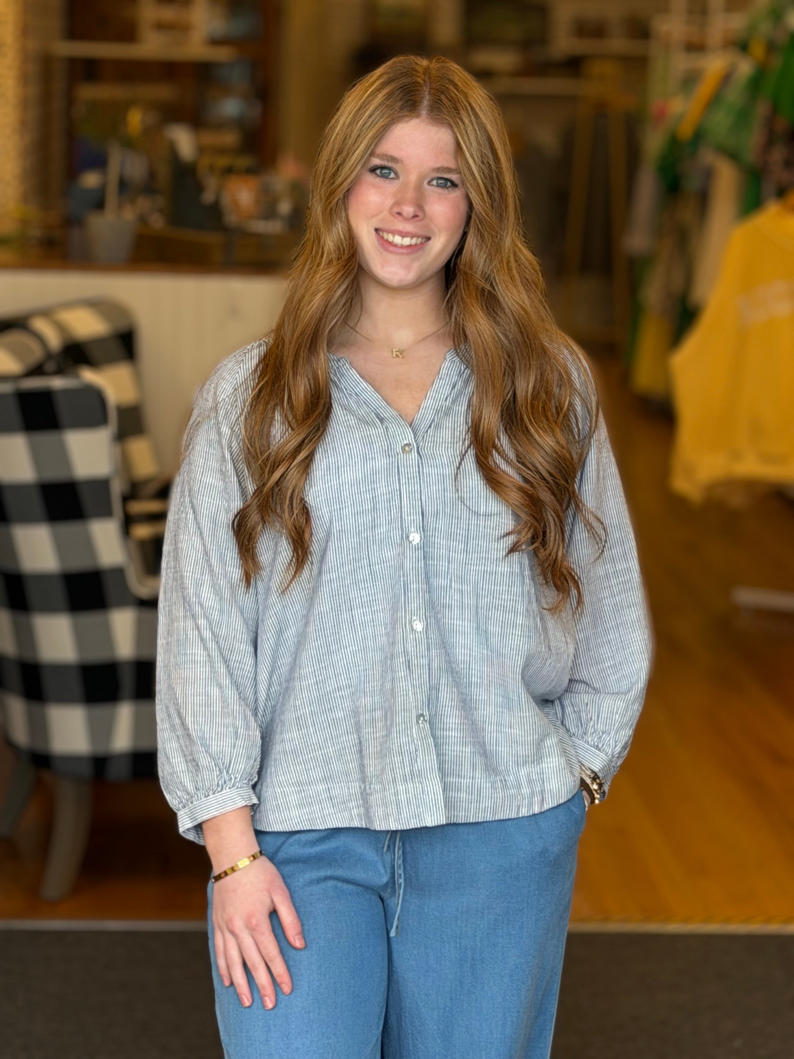 Casual Spring Top - Indigo