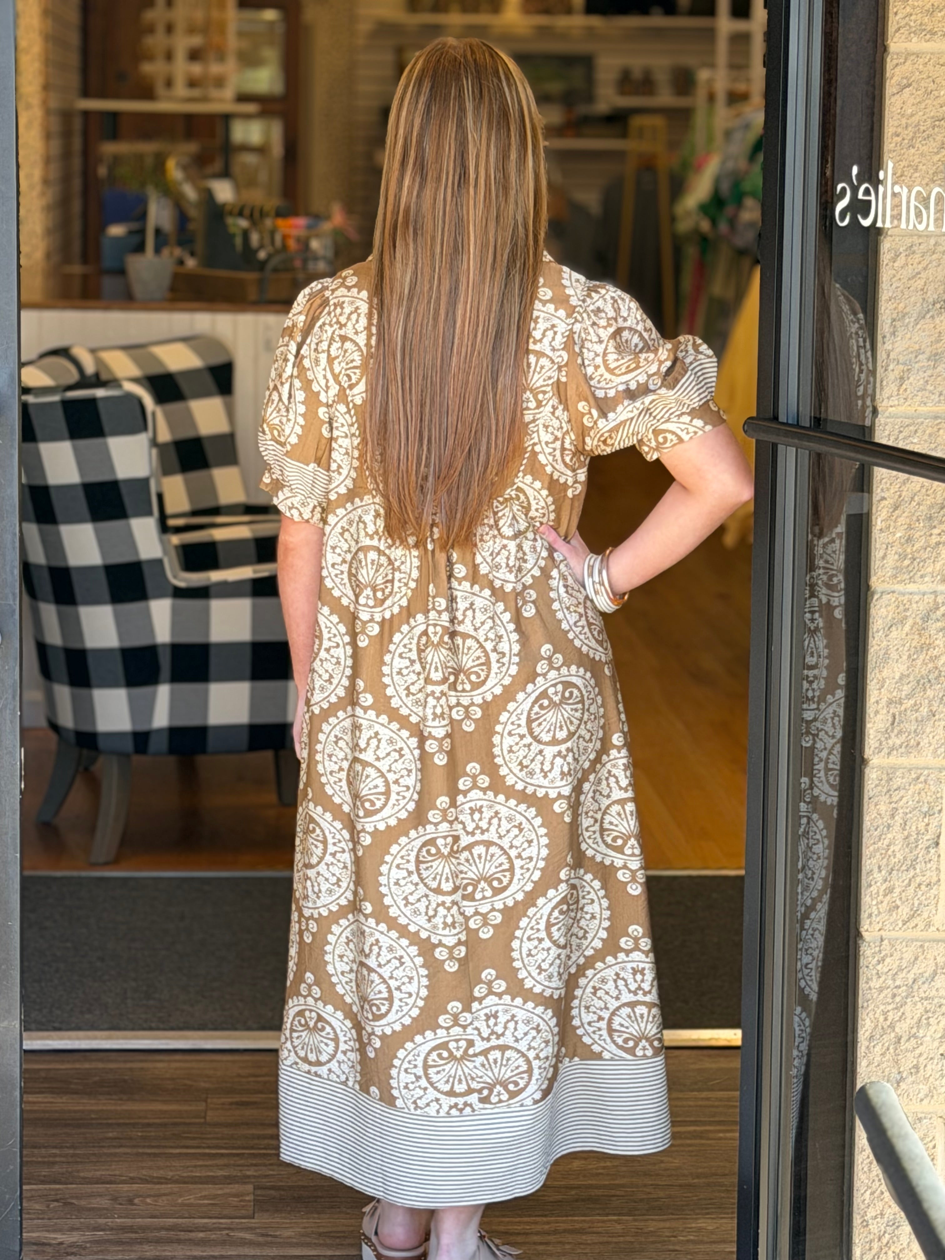 The April Dress - Brown