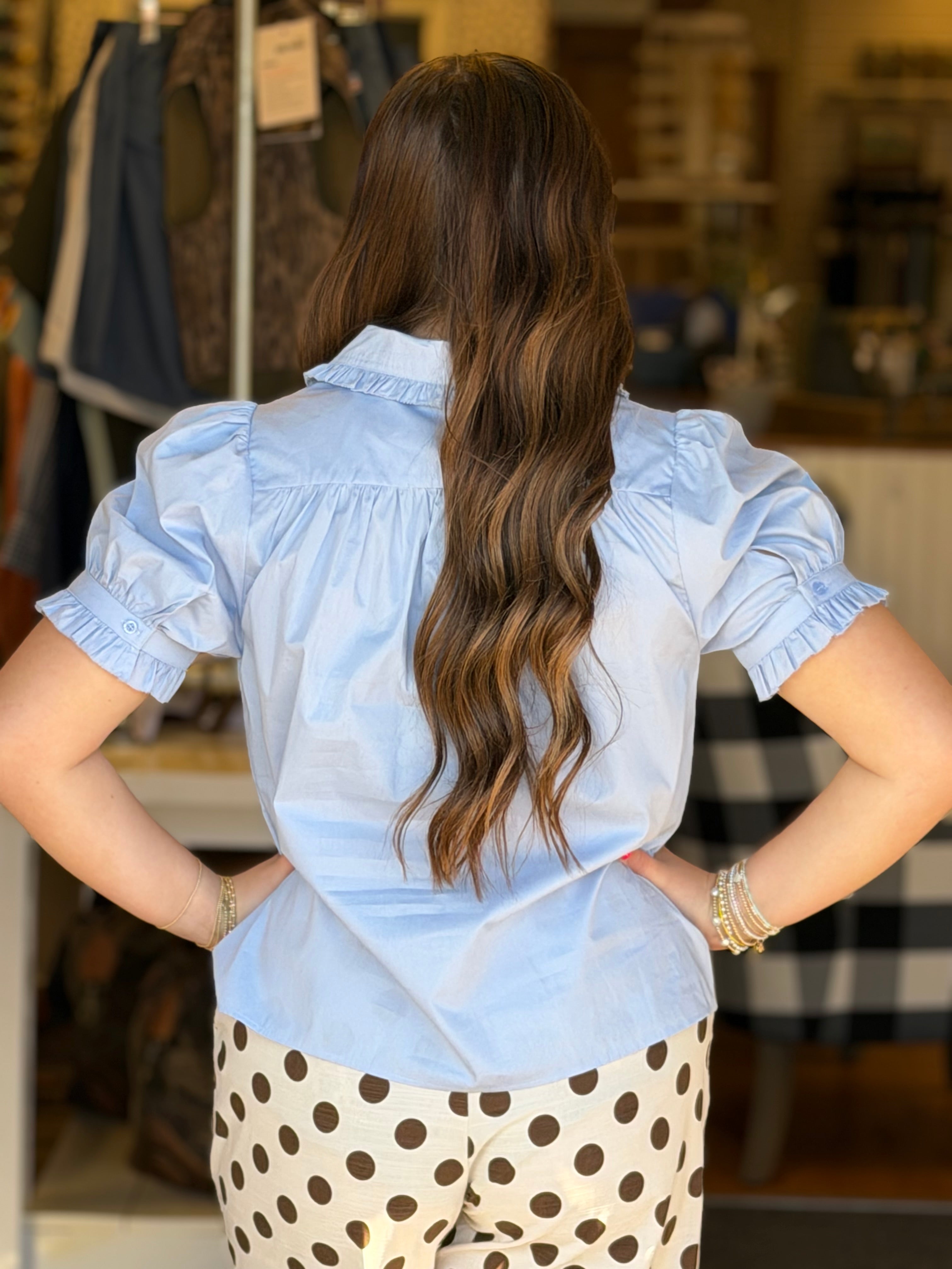 Fun and Flirty Top - Blue
