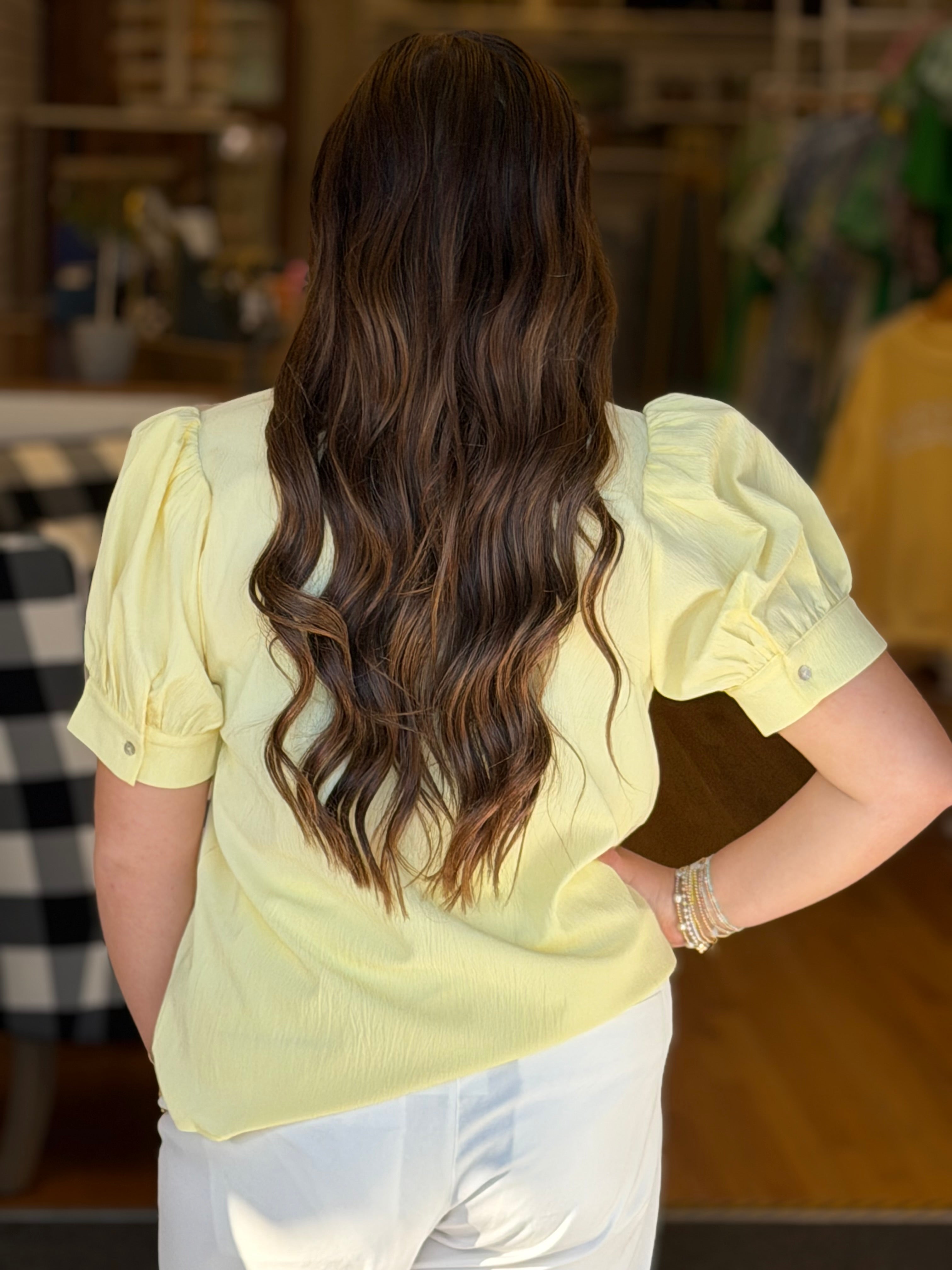 Be Mine Top - Yellow