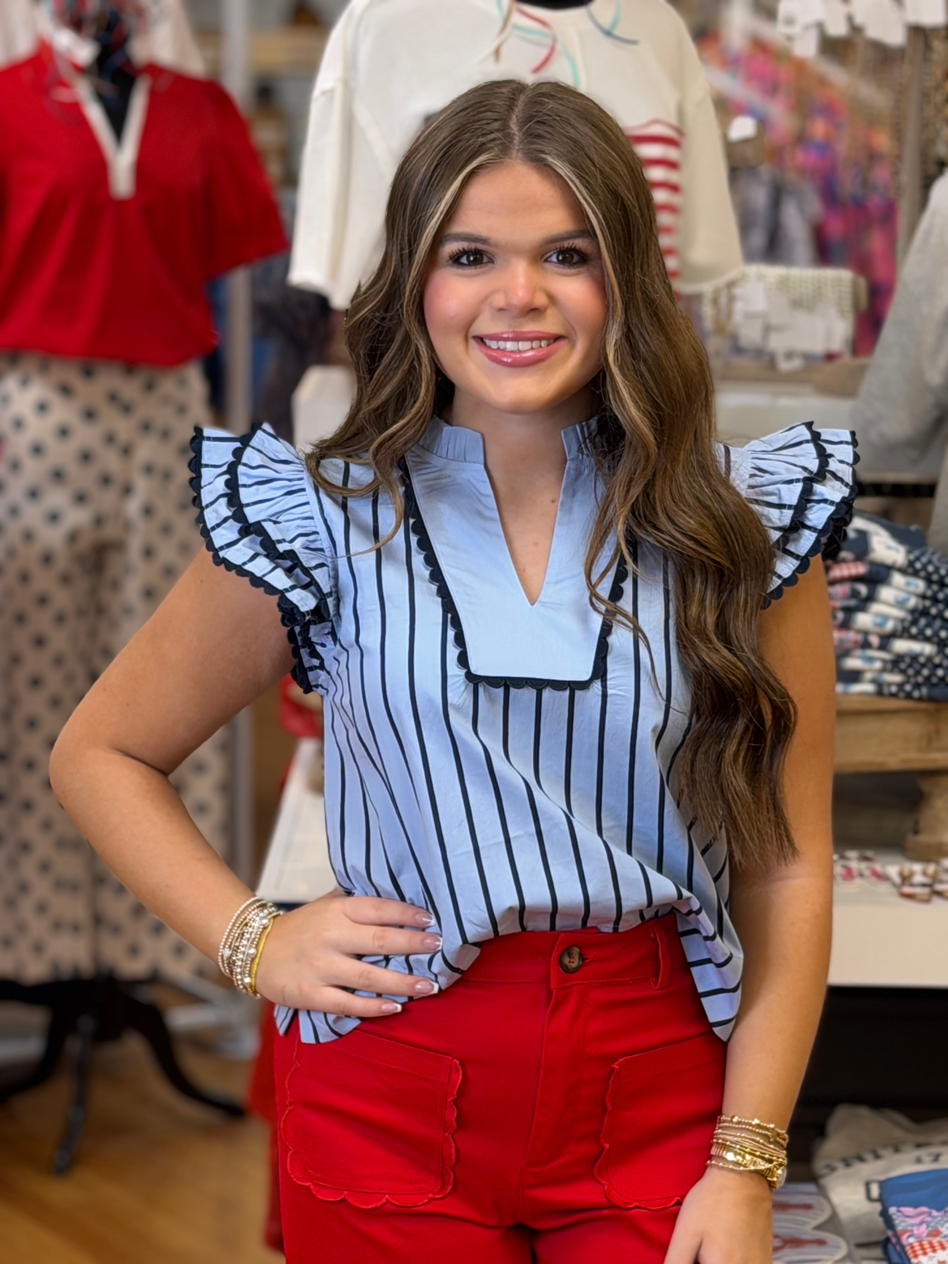 Summer Blues Top
