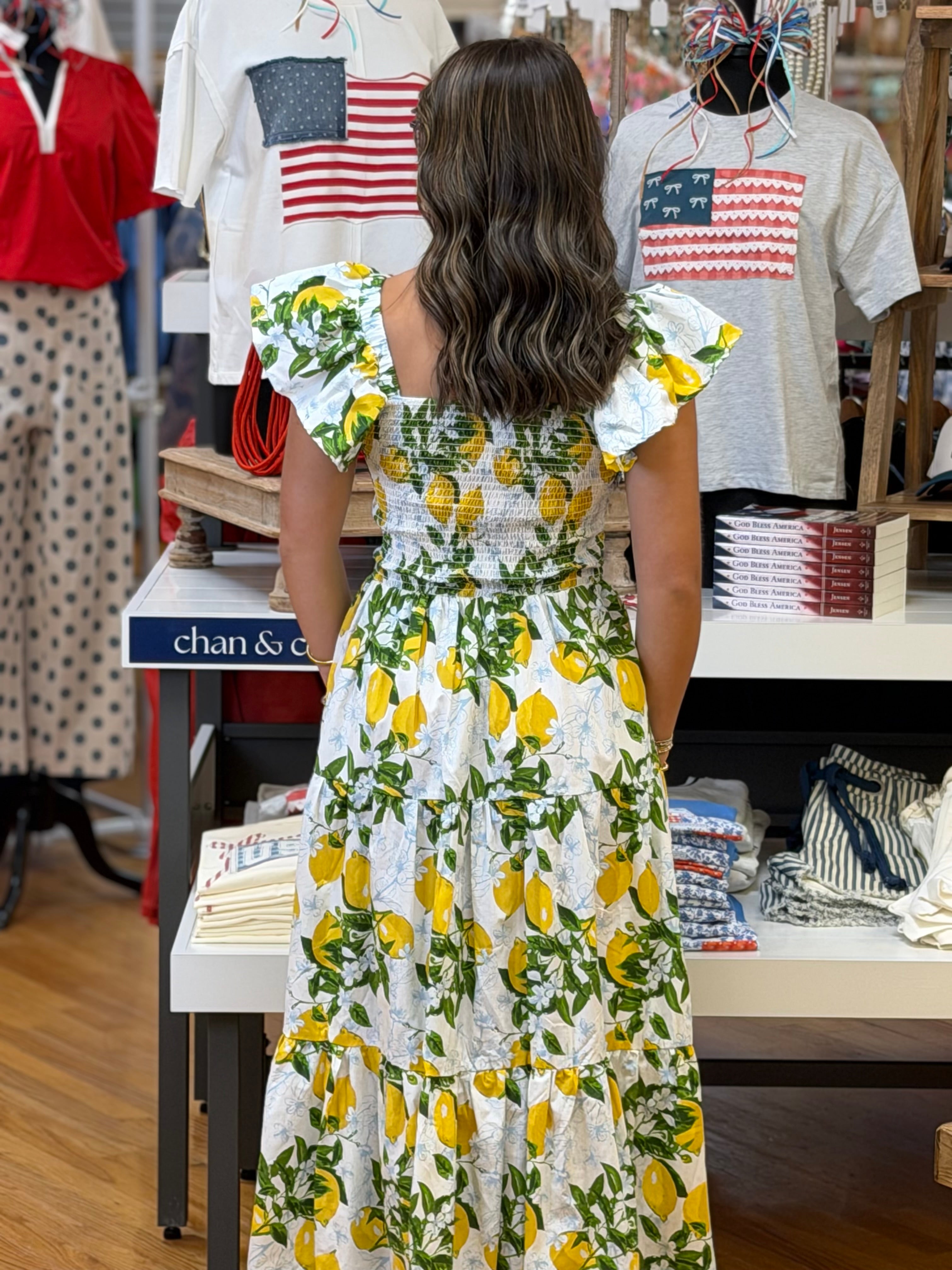8 Oak Lane Lemonade Smocked Dress