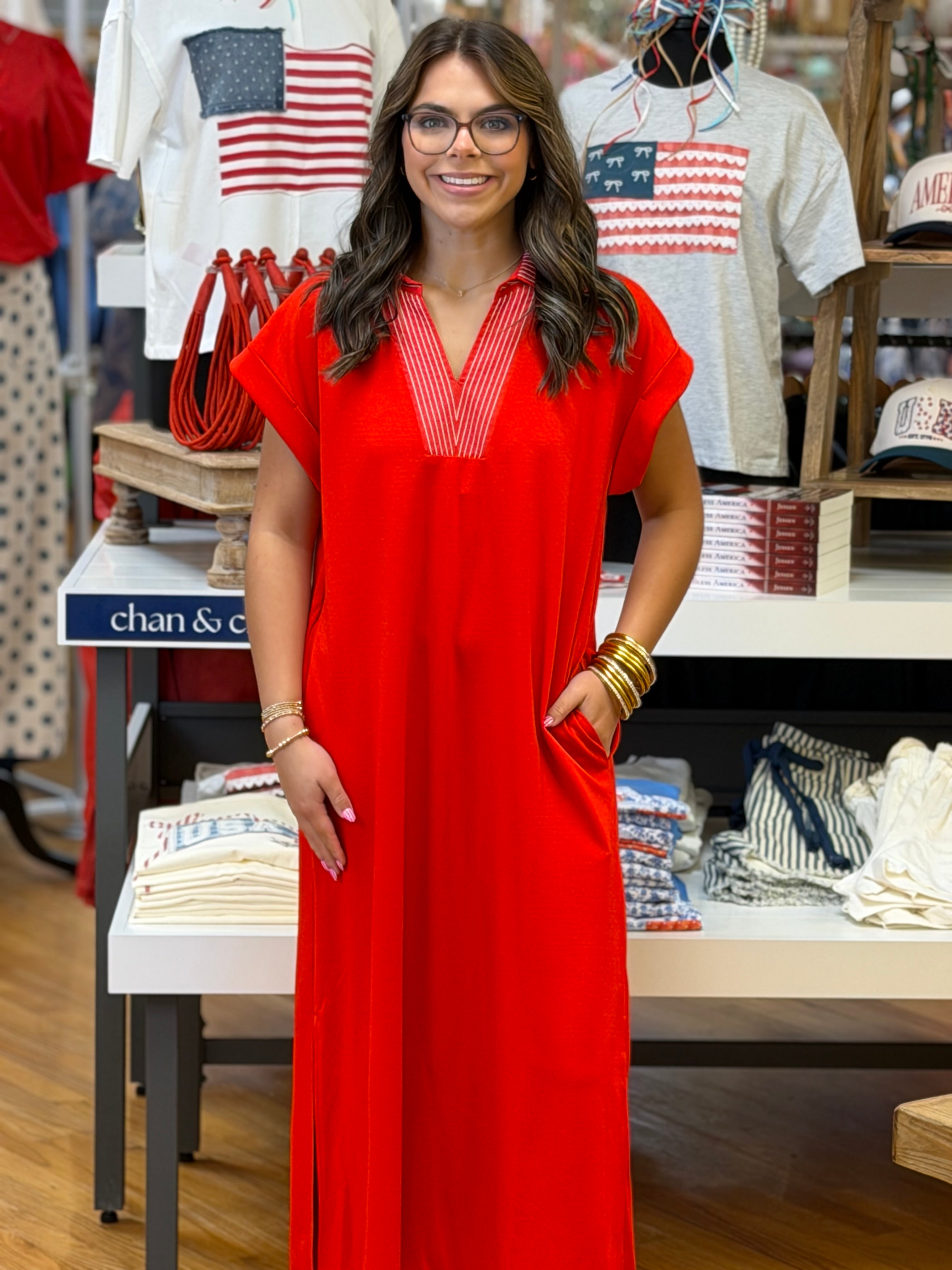The Mandy Dress - Red