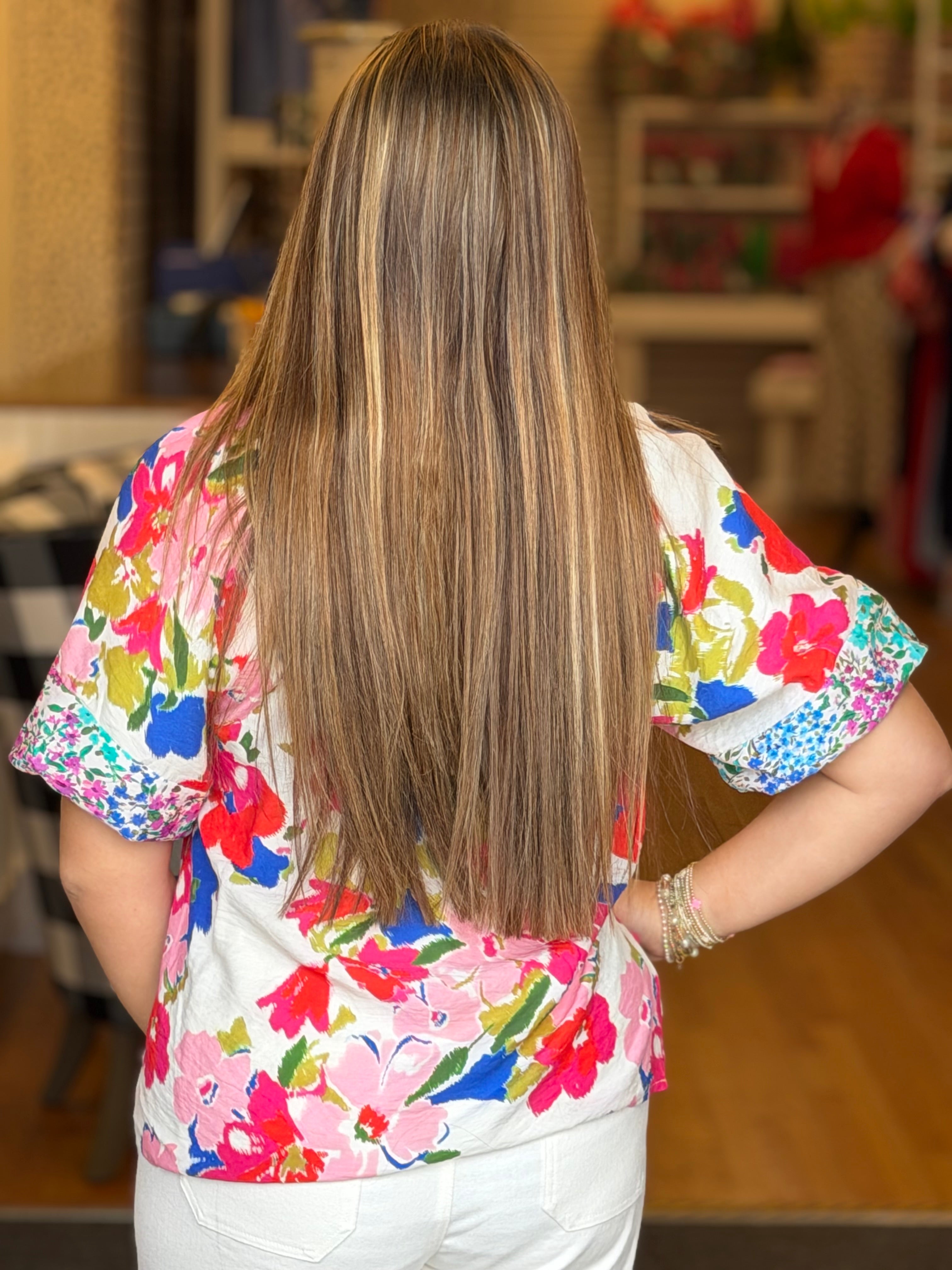 Colorful Blooms Top