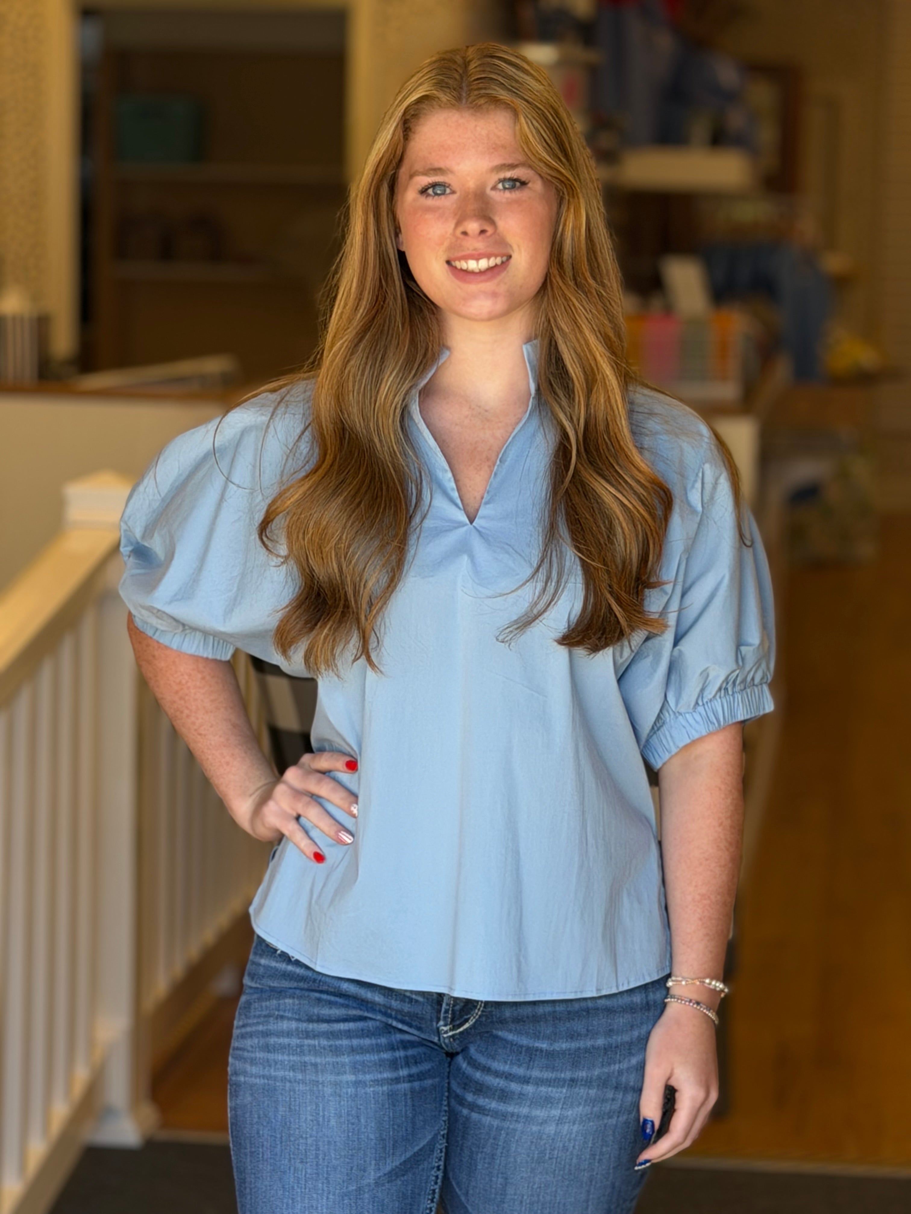 Any Occasion Top - Blue