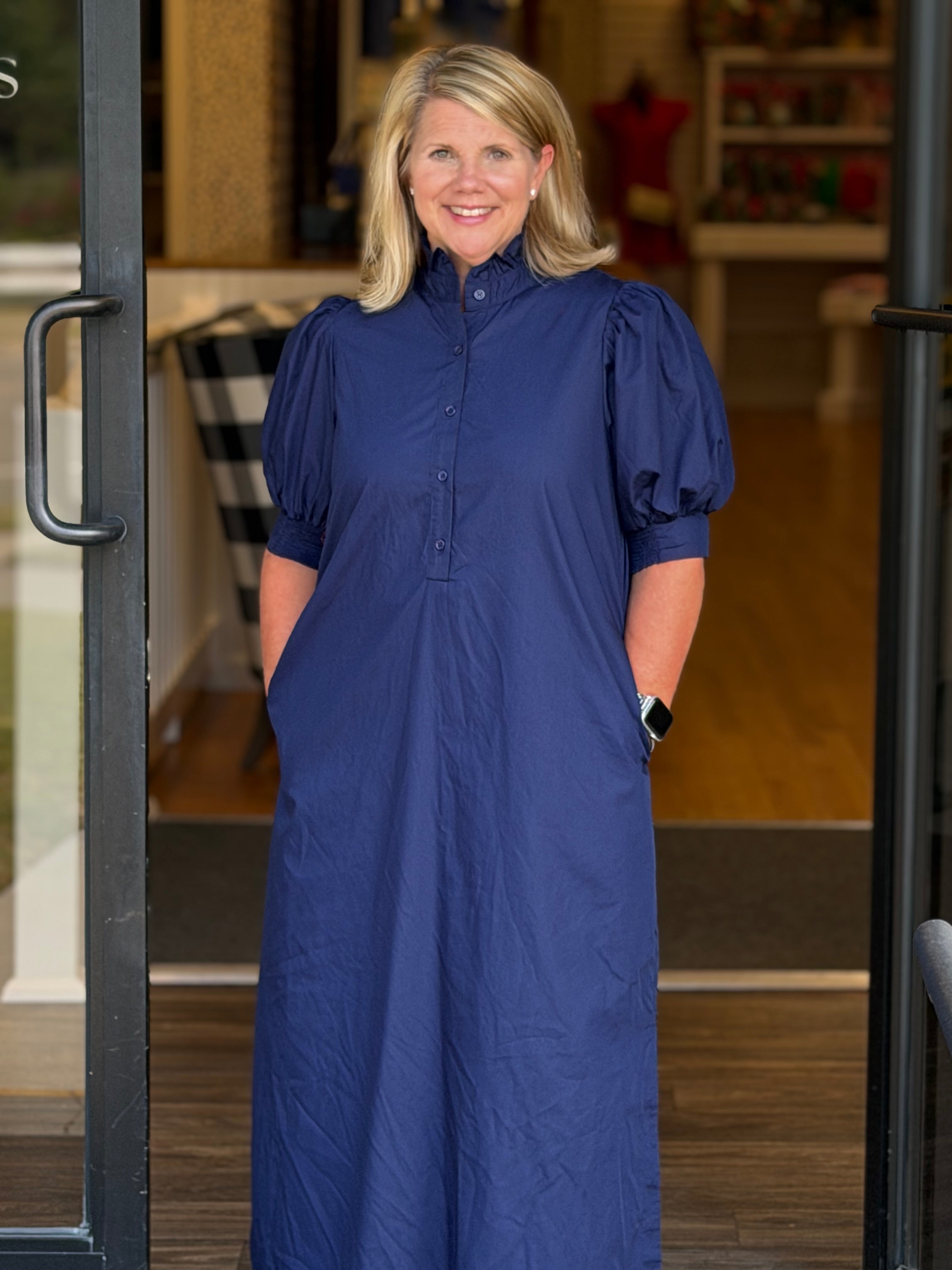 The Jennifer Dress - Navy