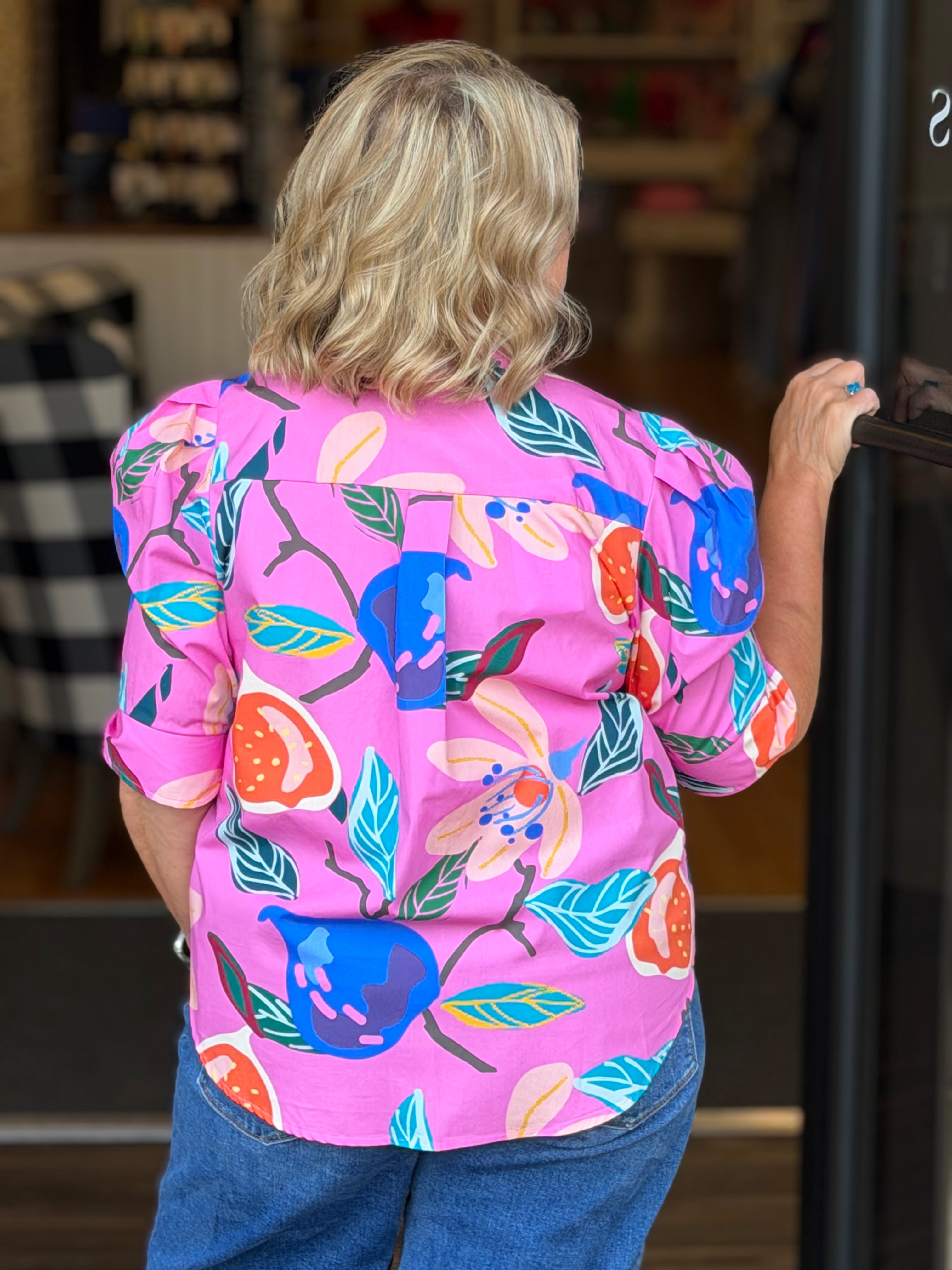Adrienne Jodie Top in Petal Pop