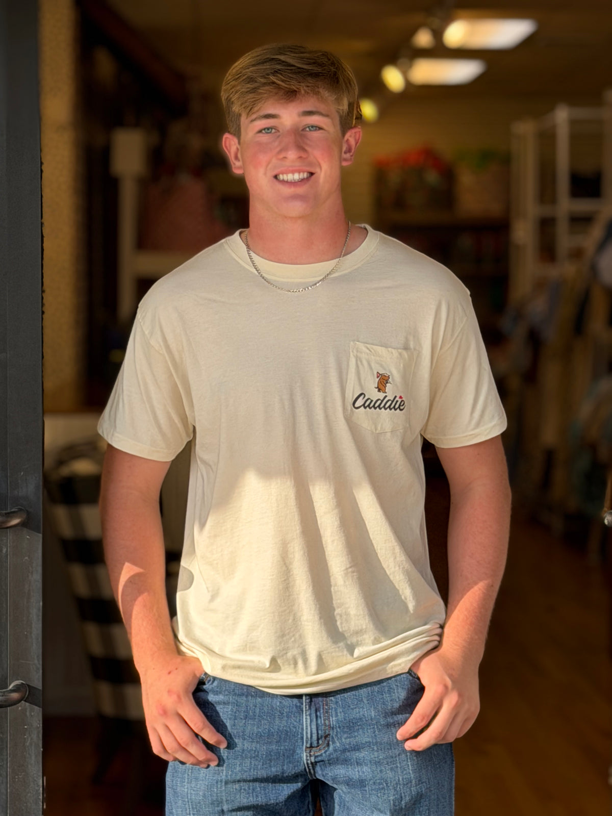 Caddie Fairway Walk Tee - Ivory