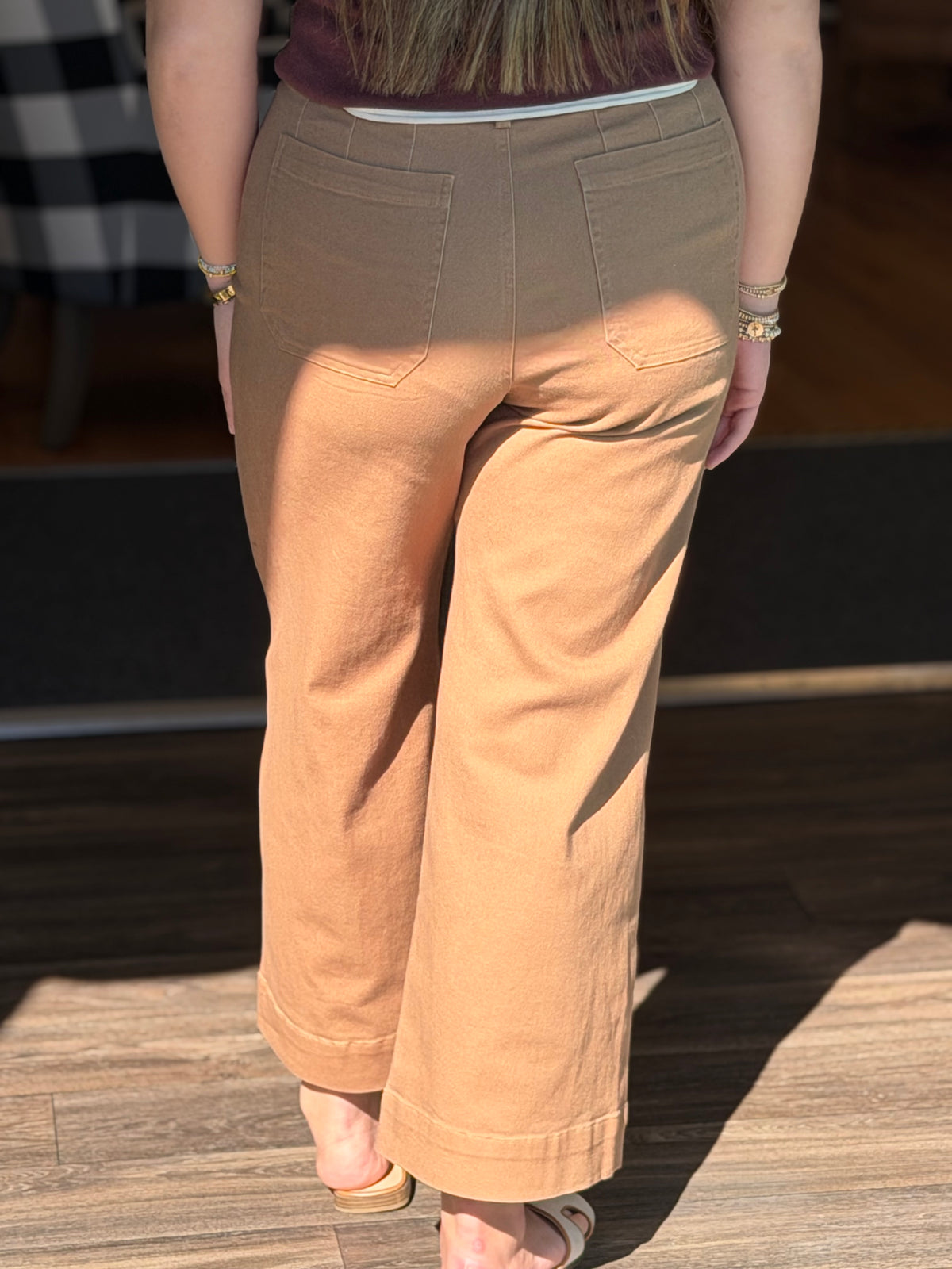 Soft Washed Wide Leg Pants - Coco